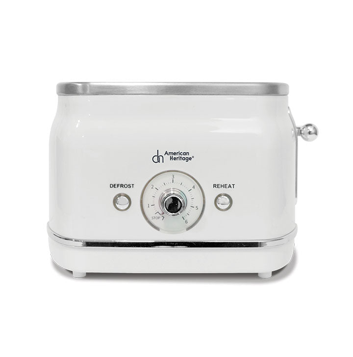 American Heritage 2-Slice Bread Toaster Electronic Toast Control Retro Design AHBT-6300/AHBT-6301