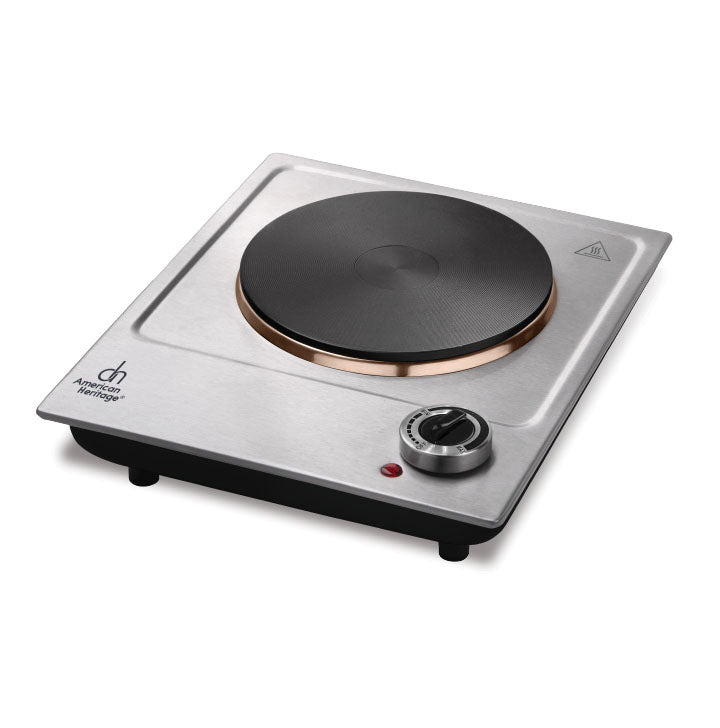 American Heritage Electric Stove Stainless Steel Body Single Hot Plate AHESS-6303