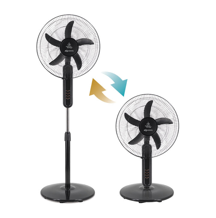 American Heritage 2-in-1 Convertible Electric Fan- Stand Fan and Desk Fan AHSF-6309