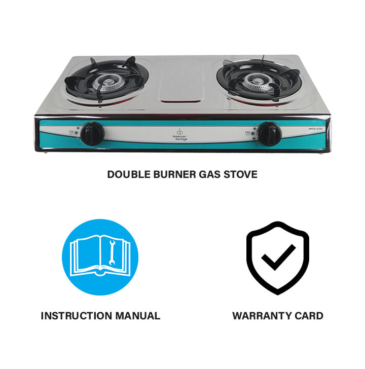 Dual burner store gas stove