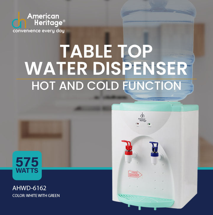 American Heritage Hot and Cold Water Dispenser Table Top AHWD-6162